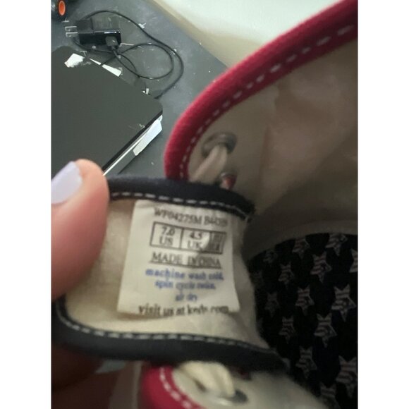 Keds Original Womesn Patrotic Sneakers 7.5 Champion American Flag Stars Canvas - Picture 2 of 8